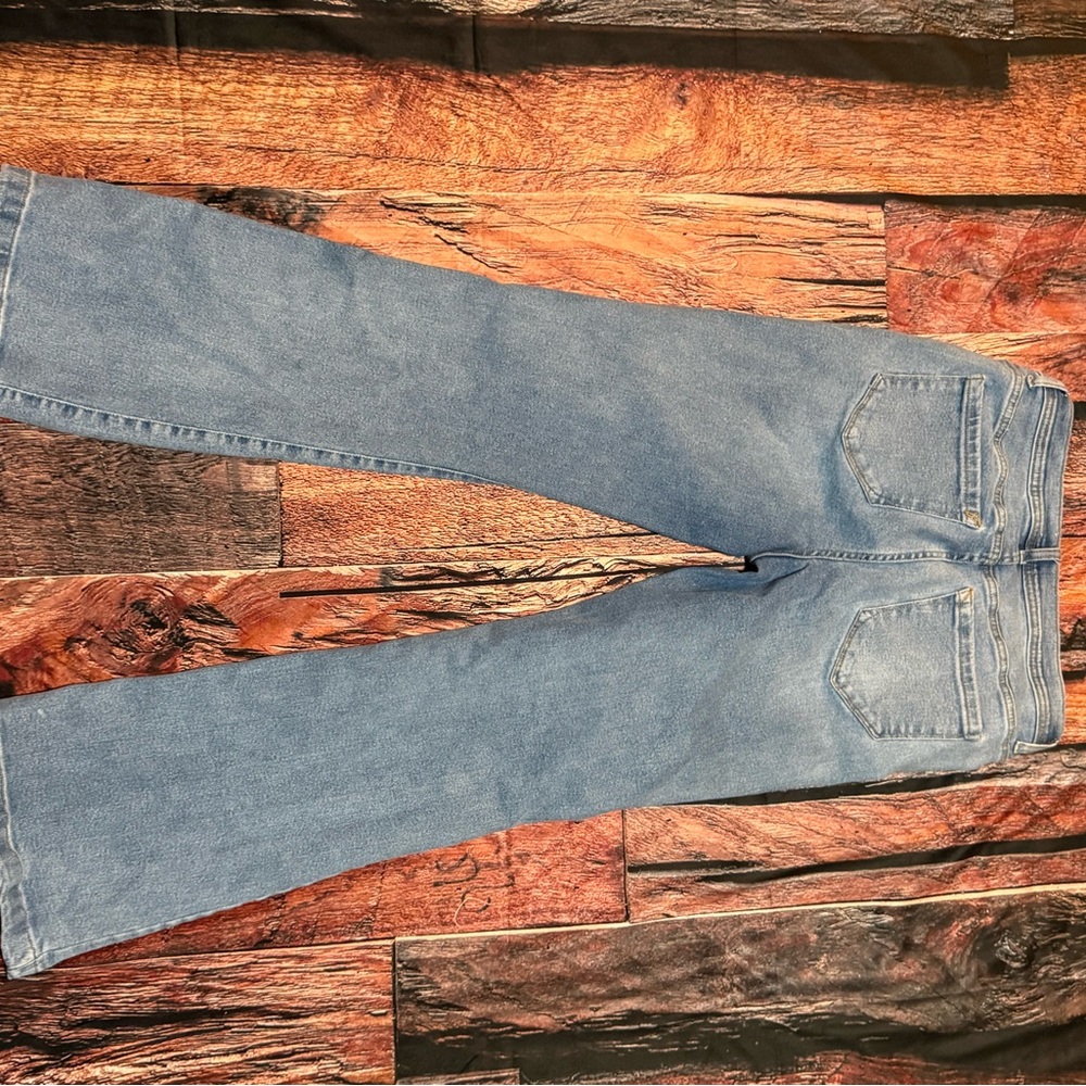 Kensie Denim Flare Jeans in Light Blue - Picture 5 of 5